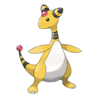 Ampharos in a battle stance